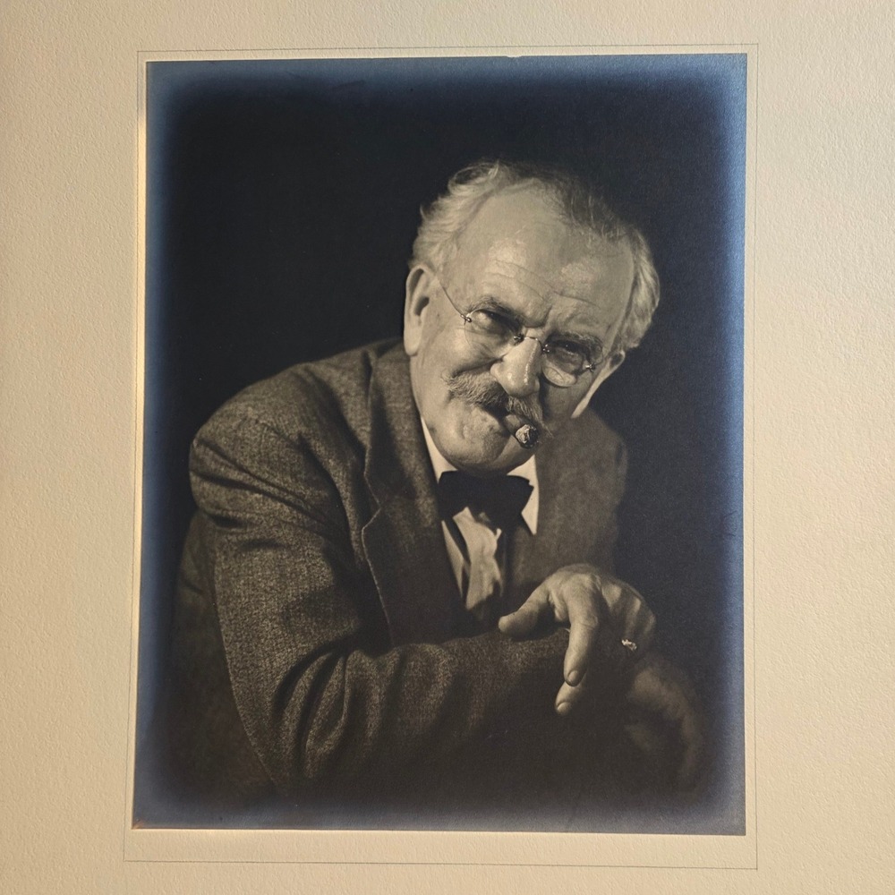 Vtg 1940s A.L. Wells Attributed Pop Bernhardt Portrait Photo Cigar Columbia SC